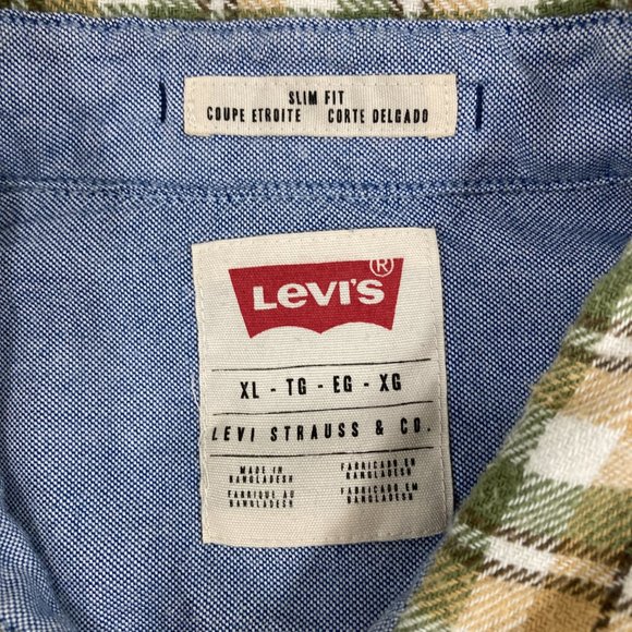 Levi's XL Snap Front Long-Sleeve Flannel Shirt - Picture 4 of 4